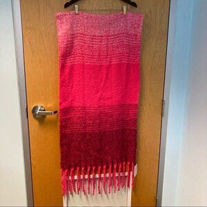 SAVIDA for Dunnes Stores Super Soft Ombre Burgundy Pink Scarf NWT